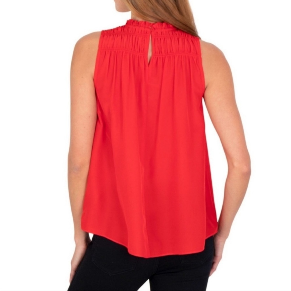 Joie Vibrant Red Sleeveless Blouse Sz XS New with Tag - Picture 3 of 4